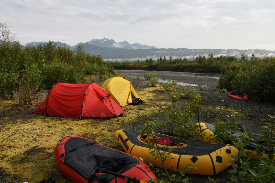 Tent camping is popular along Cache la Poudre River