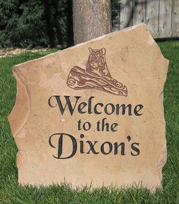 Personalized Engraved Stone for Front Yard