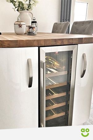 Wine fridge undercounter stainless steel