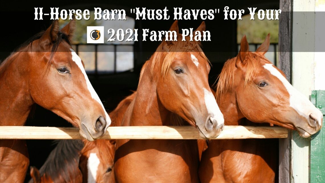 11-Horse Barn "Must Haves" for Your 2021 Farm Plan